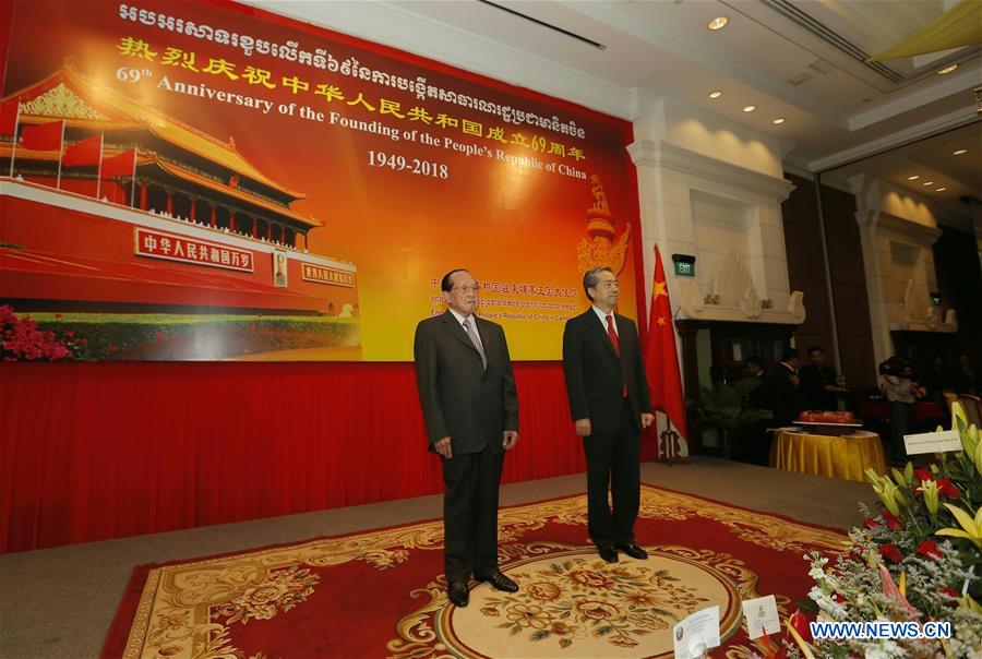 CAMBODIA-PHNOM PENH-CHINA-NATIONAL DAY-RECEPTION