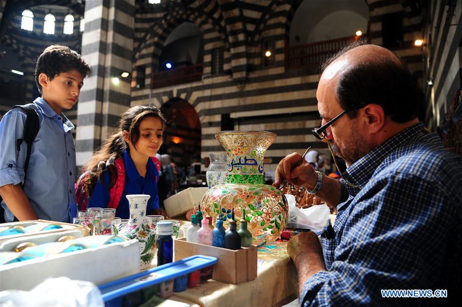 SYRIA-DAMASCUS-HANDICRAFTS-EXHIBITION