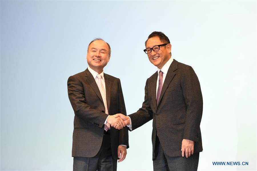 JAPAN-TOKYO-SOFTBANK-TOYOTA