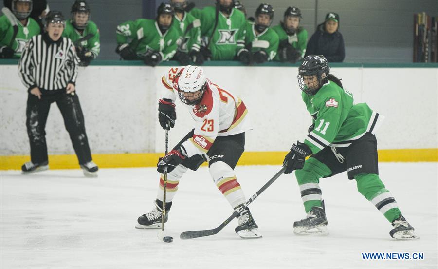 (SP)CANADA-MARKHAM-CWHL-CHINESE KRS VANKE RAYS VS MARKHAM THUNDER