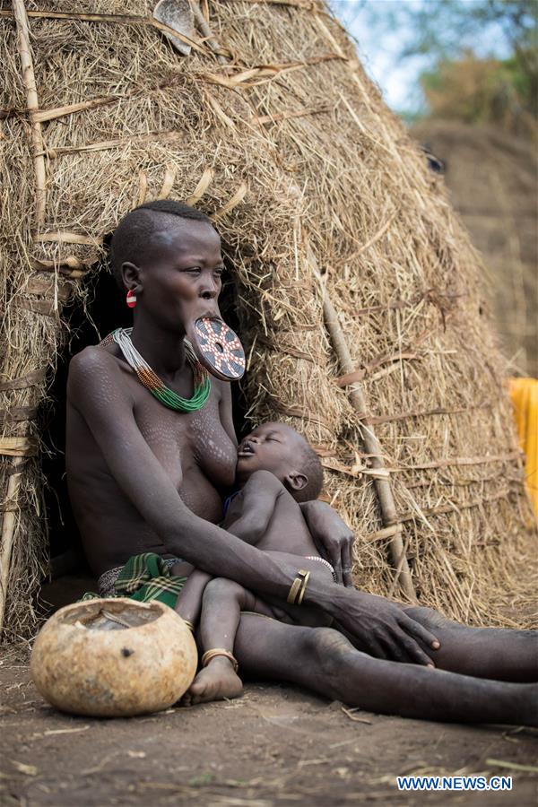 ETHIOPIA-SOUTHERN REGIONAL STATE-PRIMITIVE TRIBE-MURSI