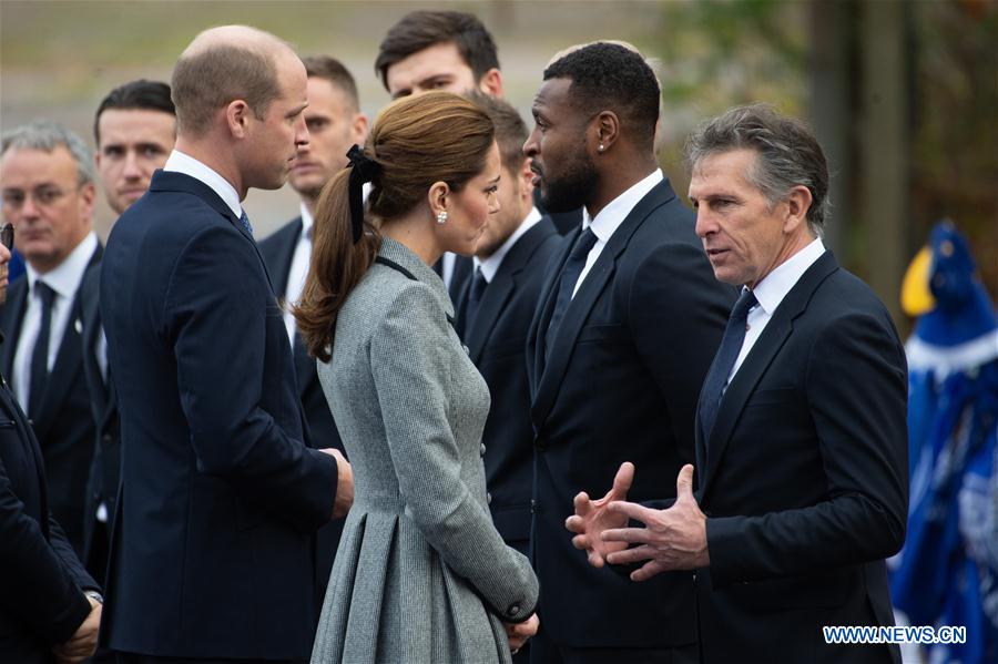 (SP) BRITAIN-LEICESTER-FOOTBALL-DUKE AND DUCHESS OF CAMBRIDGE-VISIT-LEICESTER CITY FOOTBALL CLUB