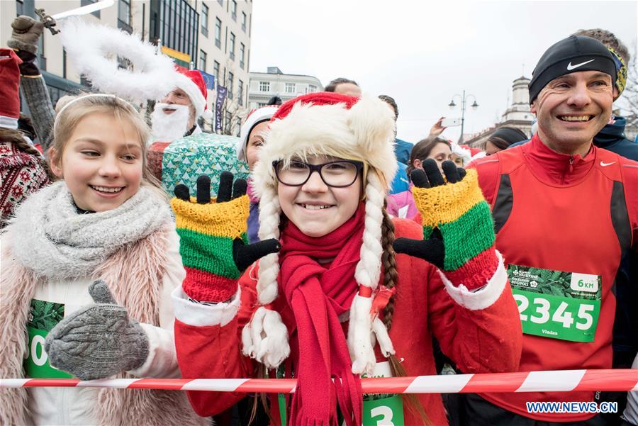 LITHUANIA-VILNIUS-CHRISTMAS RUN