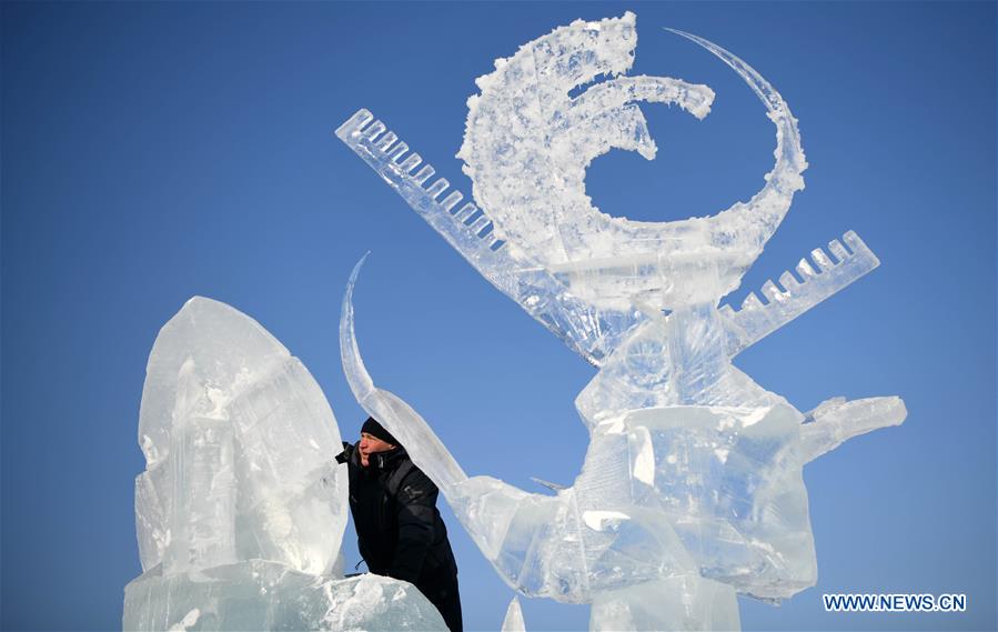 CHINA-HARBIN-ICE SCULPTURE-COMPETITION (CN)