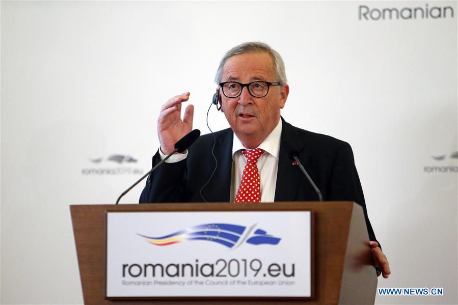 ROMANIA-BUCHAREST-EU-JUNCKER