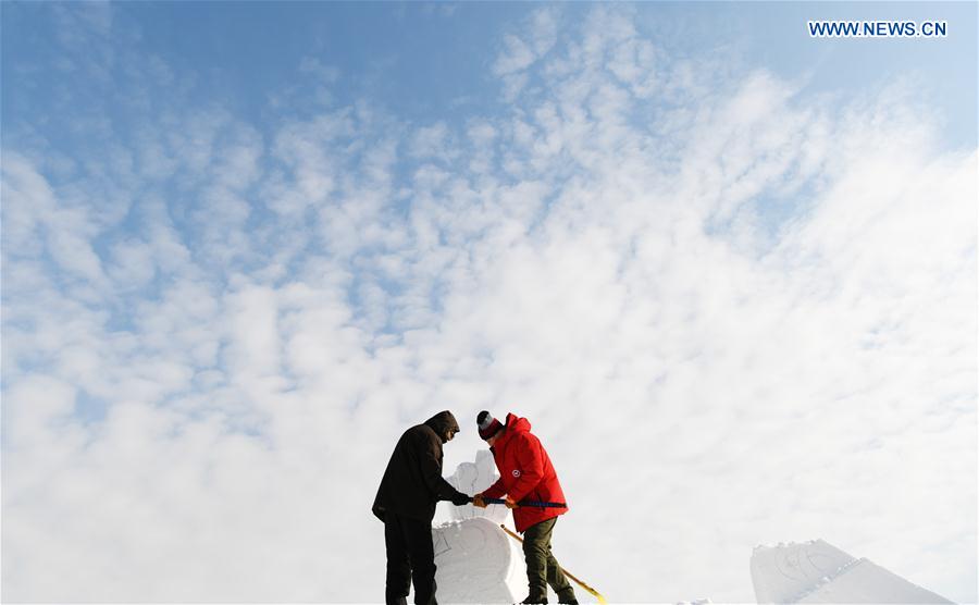 CHINA-HEILONGJIANG-HARBIN-SNOW SCULPTURE COMPETITION (CN)