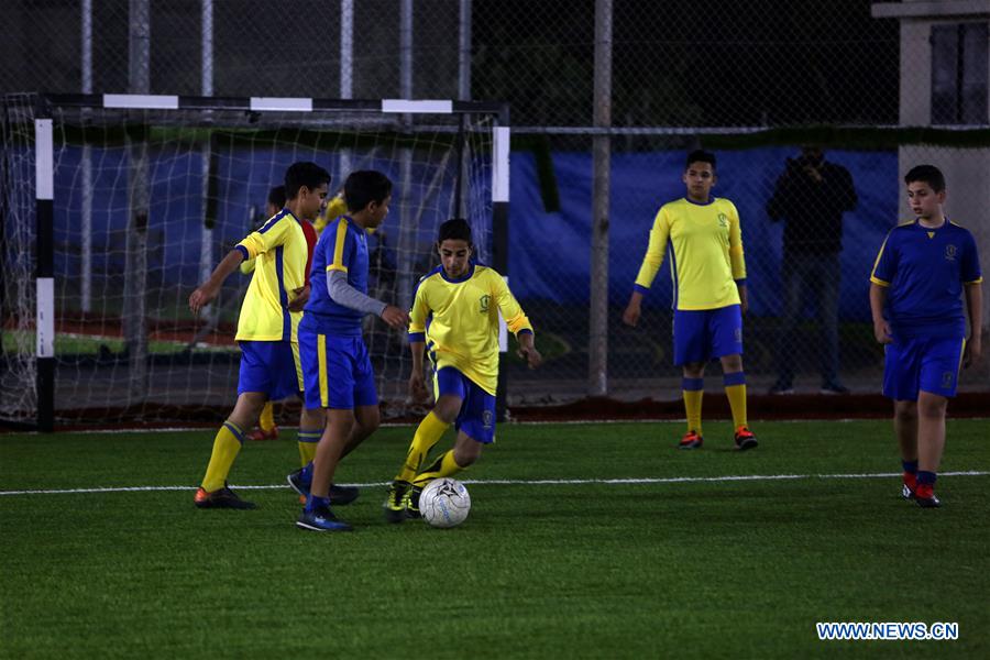 MIDEAST-GAZA-CANCER-FOOTBALL