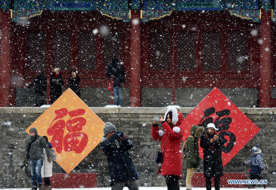 (InPalaceMuseum)CHINA-BEIJING-PALACE MUSEUM-SNOW (CN)