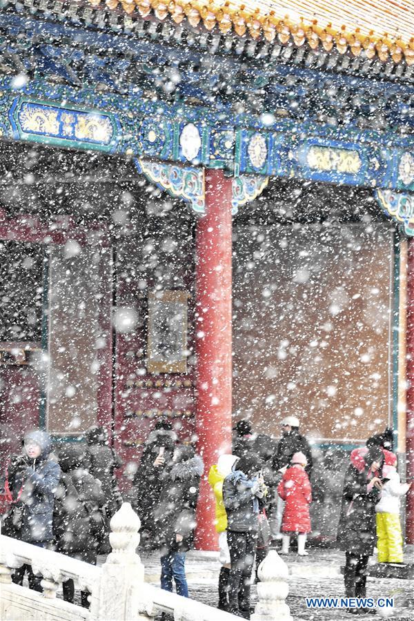 (InPalaceMuseum)CHINA-BEIJING-PALACE MUSEUM-SNOW (CN)