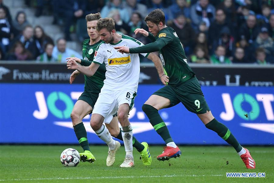 (SP)GERMANY-MOENCHENGLADBACH-SOCCER-BUNDESLIGA-MOENCHENGLADBACH VS WOLFSBURG