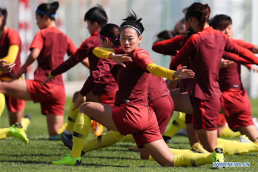 (SP)PORTUGAL-ALBUFEIRA-SOCCER-ALGARVE CUP-CHN-TRAINING SESSION