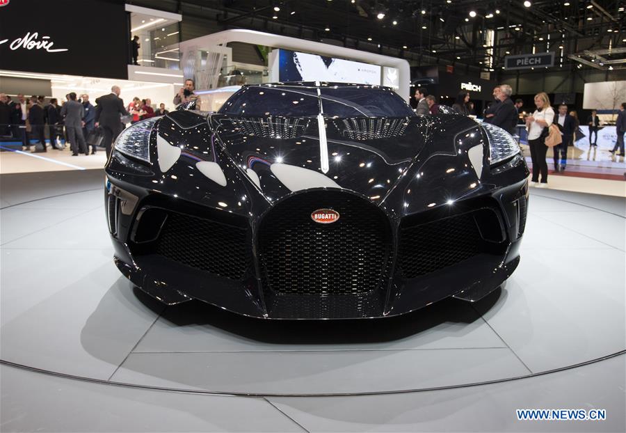 SWITZERLAND-GENEVA-INTERNATIONAL MOTOR SHOW-BUGATTI-LA VOITURE NOIRE