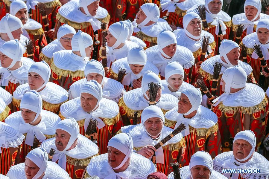 BELGIUM-BINCHE-CARNIVAL-PARADE