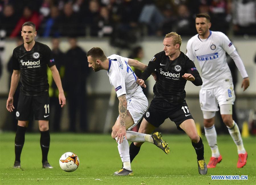 (SP)GERMANY-FRANKFURT-SOCCER-EUROPA LEAGUE-FRANKFURT VS INTER MILAN