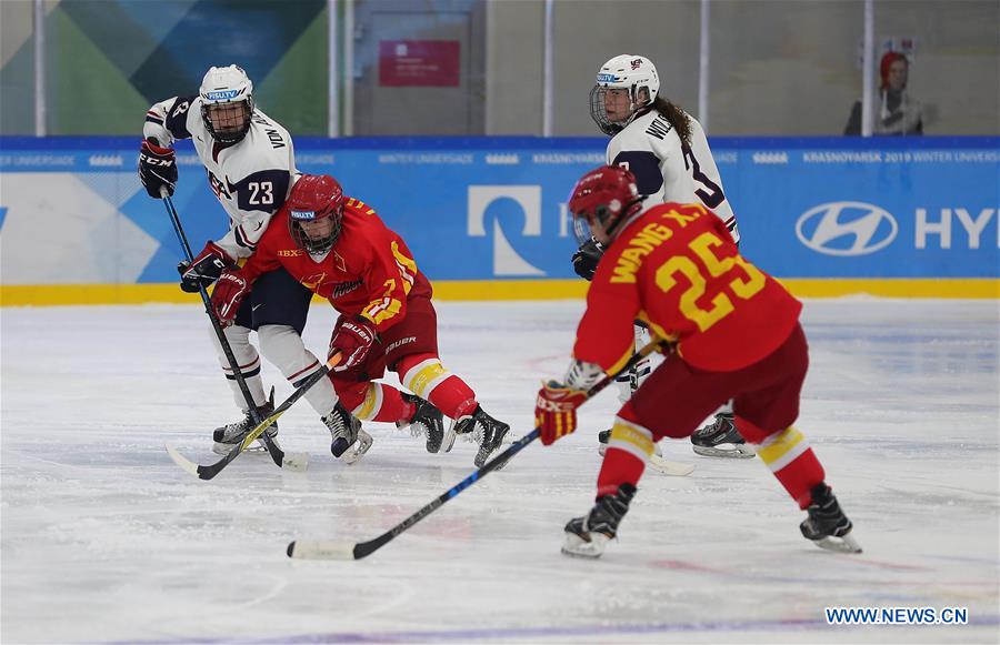 (SP)RUSSIA-KRASNOYARSK-ICE HOCKEY-29TH WINTER UNIVERSIADE