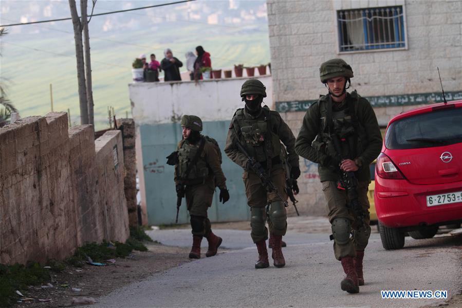 MIDEAST-NABLUS-MILITARY-PATROL