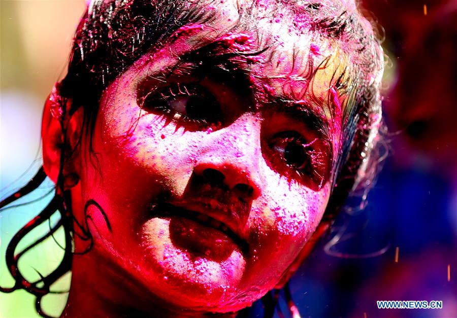 MYANMAR-YANGON-HOLI FESTIVAL-CELEBRATION