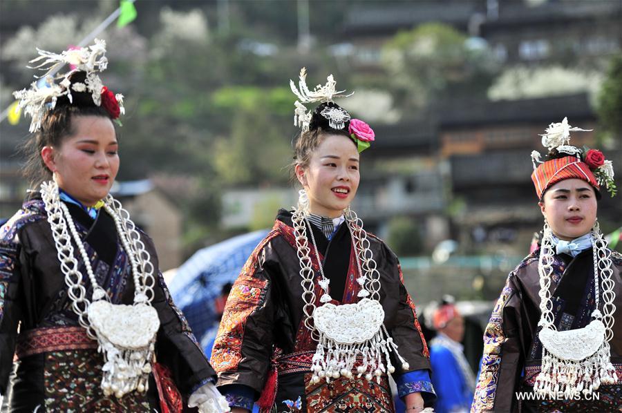 #CHINA-GUIZHOU-MIAO ETHNIC GROUP-SISTERS FESTIVAL (CN)