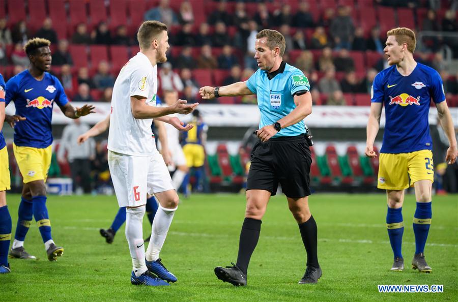 (SP)GERMANY--AUGSBURG-SOCCER-GERMAN CUP-AUGSBURG VS LEIPZIG