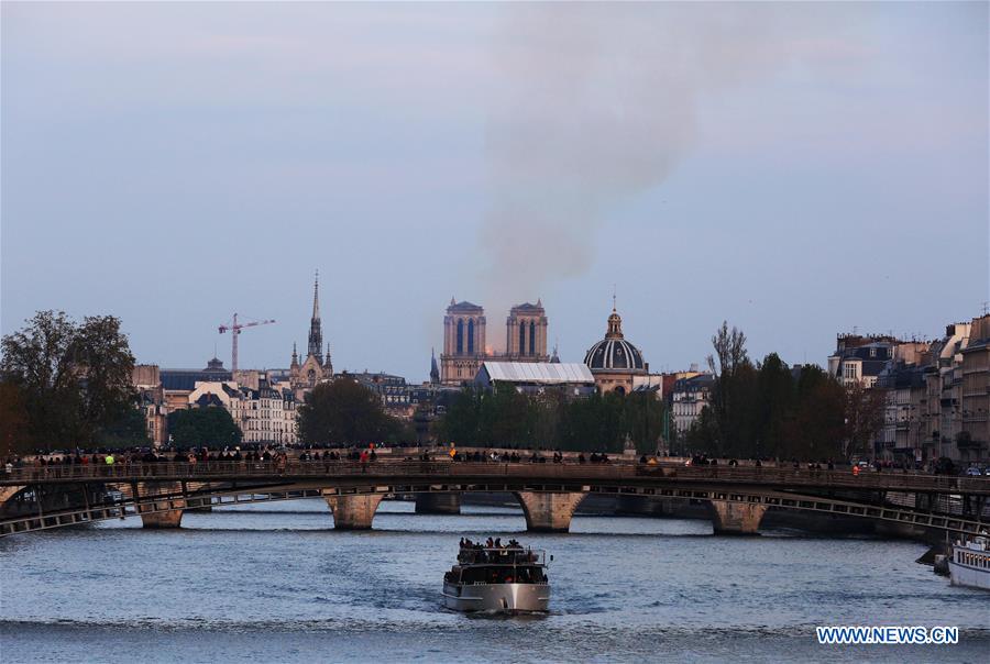 FRANCE-PARIS-NOTRE DAME CATHEDRAL-FIRE