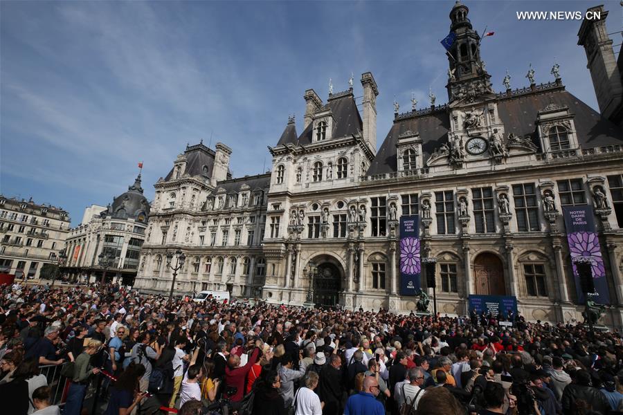 FRANCE-PARIS-NOTRE DAME DE PARIS-COMMEMORATION CEREMONY