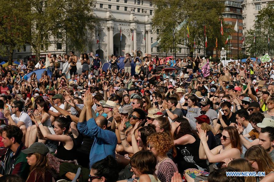 BRITAIN-LONDON-CLIMATE CHANGE DEMONSTRATION