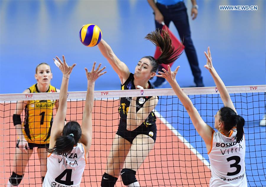 (SP)TURKEY-ISTANBUL-VOLLEYBALL-TURKISH WOMEN'S LEAGUE-VAKIFBANK VS ECZACIBASI