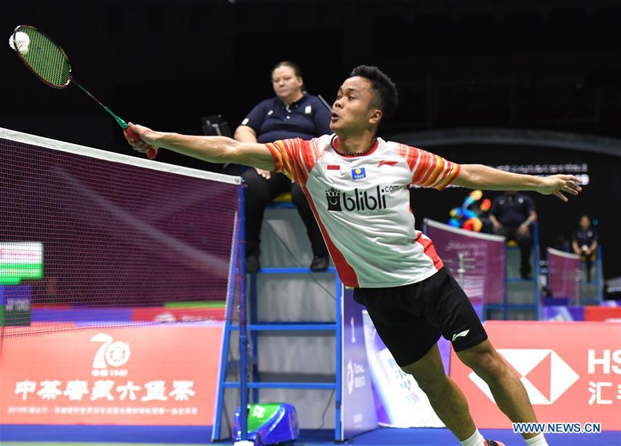 (SP)CHINA-NANNING-BADMINTON-TOTAL BWF SUDIRMAN CUP 2019-INDONESIA VS ENGLAND (CN)