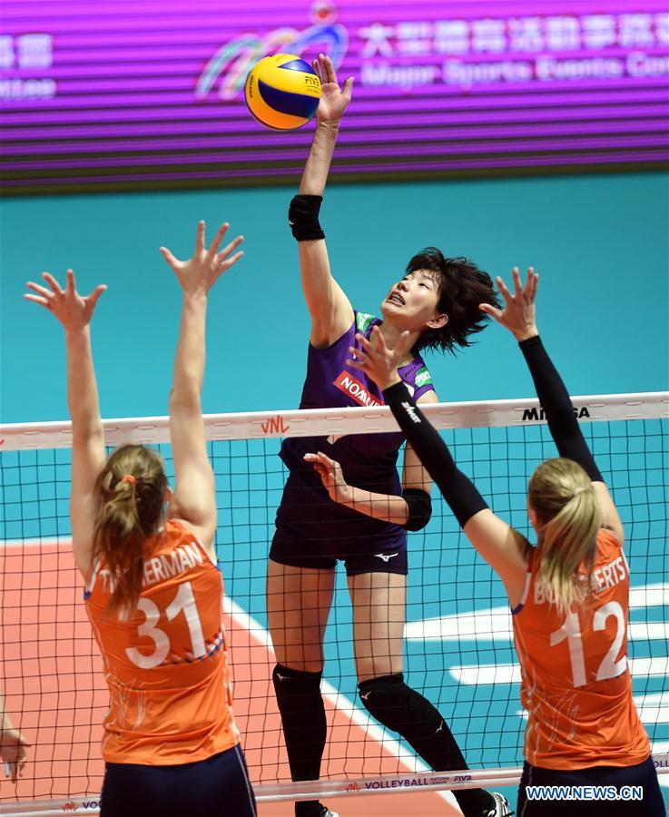 (SP)CHINA-HONG KONG-VOLLEYBALL-FIVB NATIONS LEAGUE-JAPAN VS NETHERLANDS