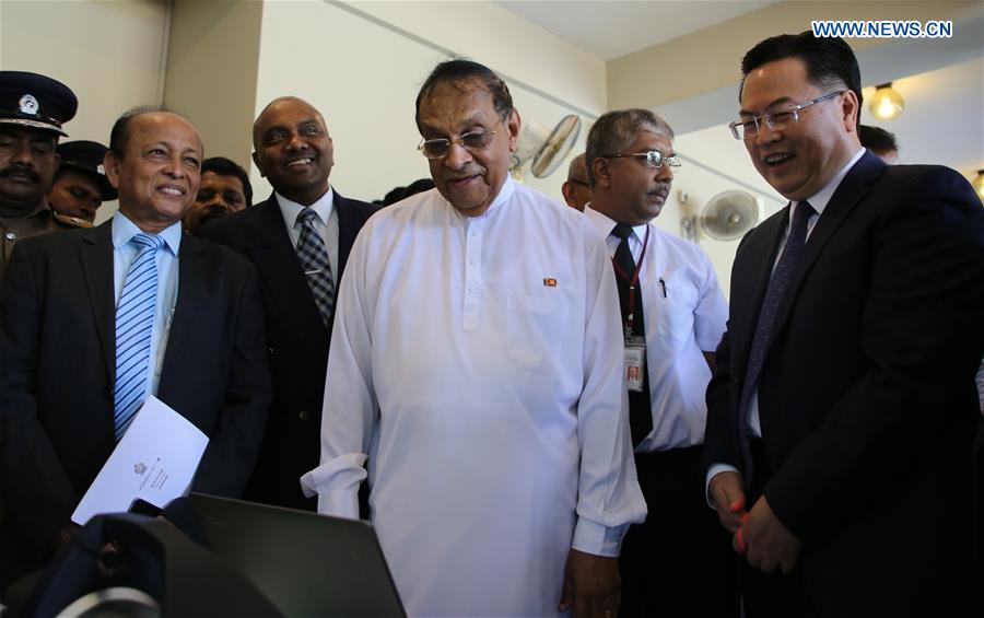 SRI LANKA-CHINA-SECURITY EQUIPMENT-DONATION