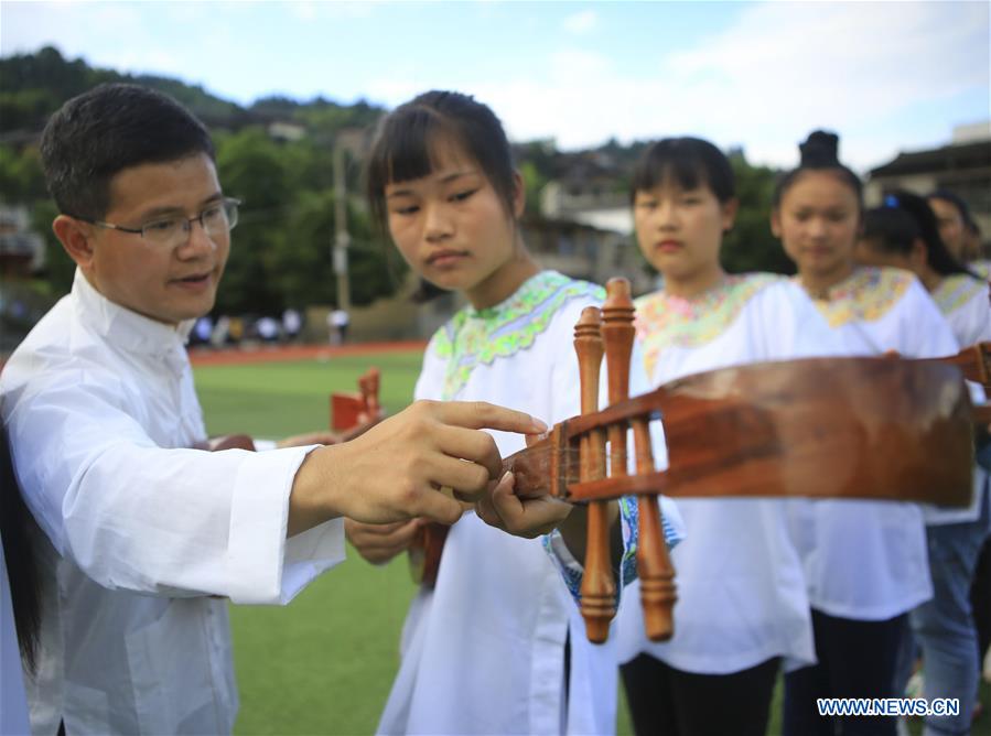 #CHINA-GUIZHOU-RONGJIANG-ETHNIC CULTURE-CAMPUS (CN)