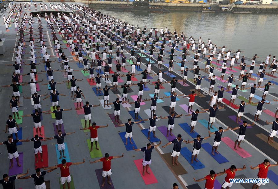 INDIA-MUMBAI-INTERNATIONAL YOGA DAY