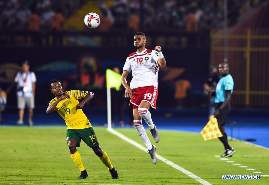 (SP)EGYPT-CAIRO-FOOTBALL-AFRICA CUP OF NATIONS-MOROCCO VS SOUTH AFRICA