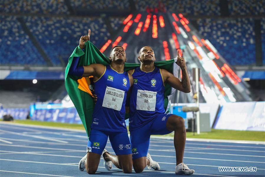 (SP)ITALY-NAPLES-SUMMER UNIVERSIADE-ATHLETICS-MEN'S 100M-FINAL