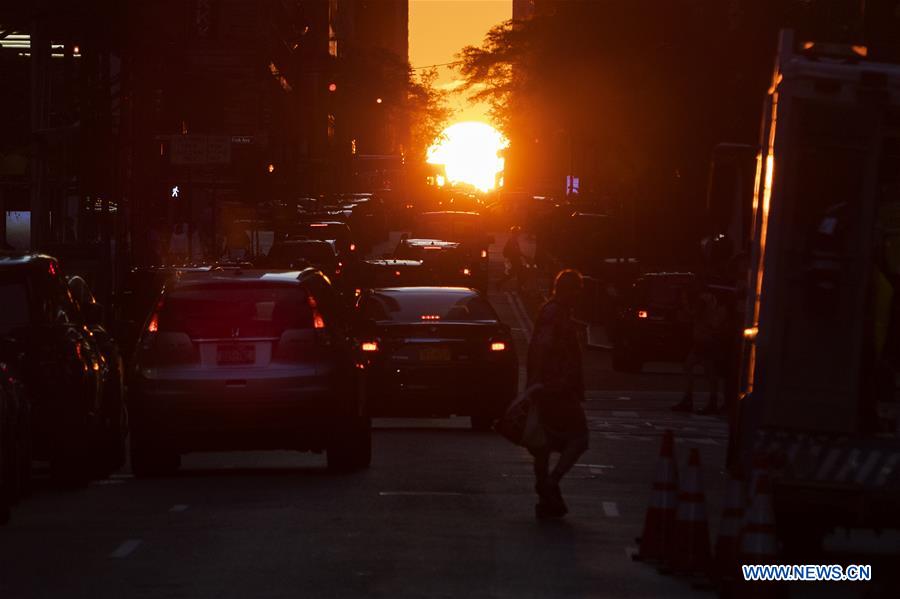 U.S.-NEW YORK-MANHATTANHENGE