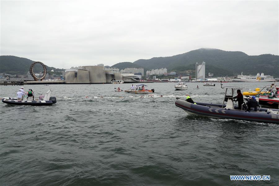 (SP)SOUTH KOREA-YEOSU-FINA WORLD CHAMPIONSHIPS-OPEN WATER SWIMMING-MIXED 5KM TEAM