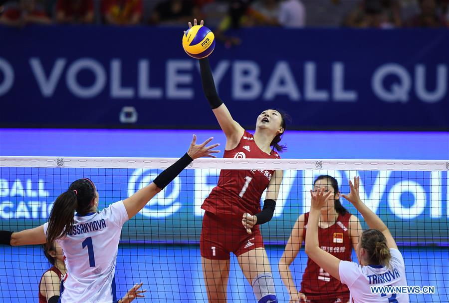 (SP)CHINA-NINGBO-FIVB-TOKYO VOLLEYBALL QUALIFICATION-CHN VS CZE