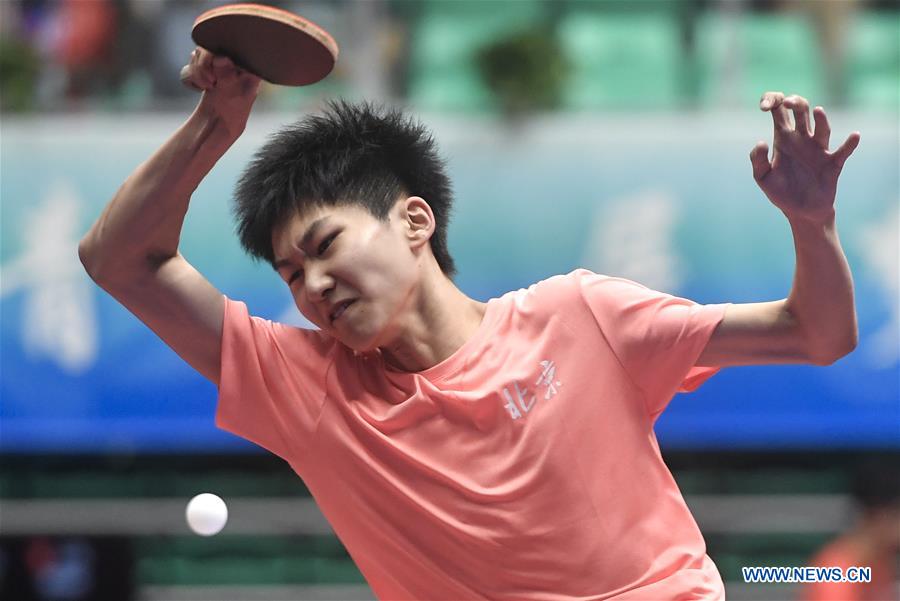 (SP)CHINA-TAIYUAN-2ND YOUTH GAMES-TABLE TENNIS-MEN'S TEAM QUALIFICATION(CN)