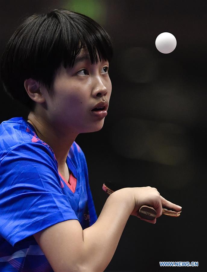 (SP)CHINA-TAIYUAN-2ND YOUTH GAMES-TABLE TENNIS-WOMEN'S TEAM QUALIFICATION(CN)