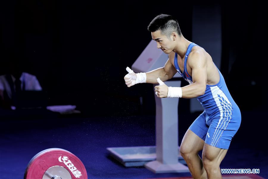 (SP)CHINA-TAIYUAN-2ND YOUTH GAMES-WEIGHT LIFTING-MEN'S 61KG