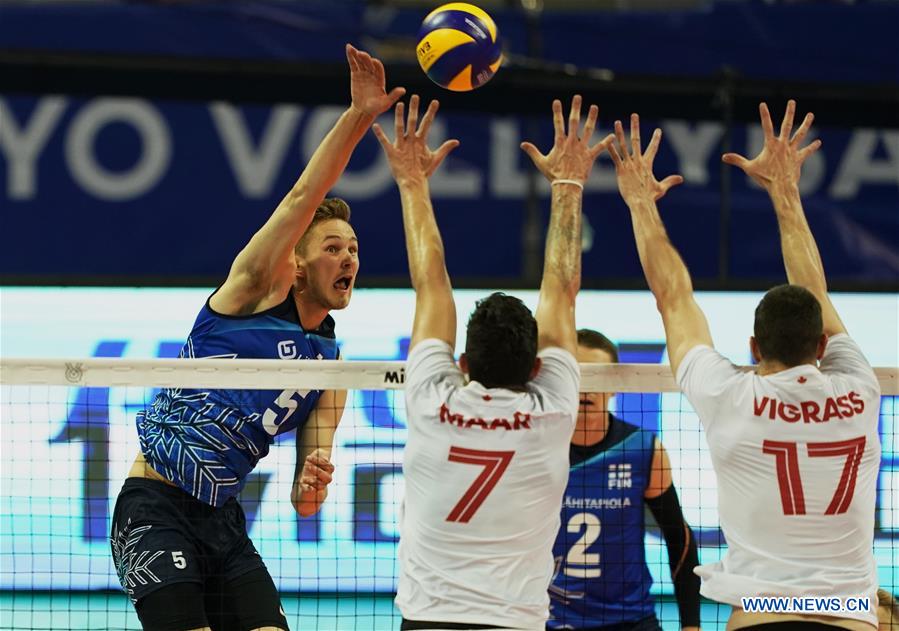 (SP)CHINA-NINGBO-FIVB-TOKYO VOLLEYBALL QUALIFICATION-FIN VS CAN (CN)