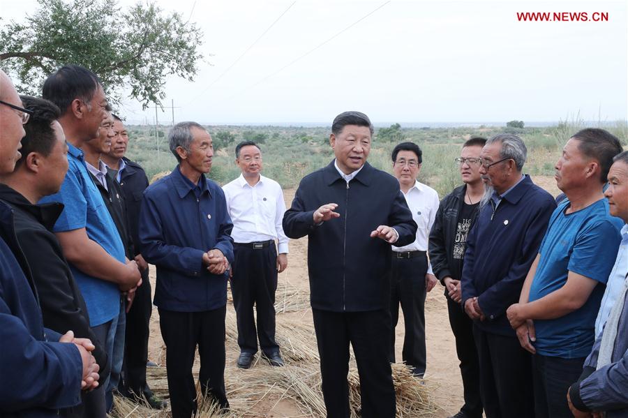 CHINA-GANSU-XI JINPING-INSPECTION (CN)