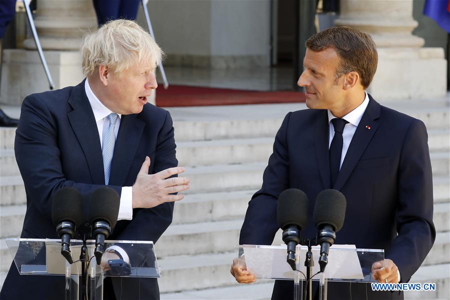 FRANCE-PARIS-BRITISH PM-BORIS JOHNSON-VISIT