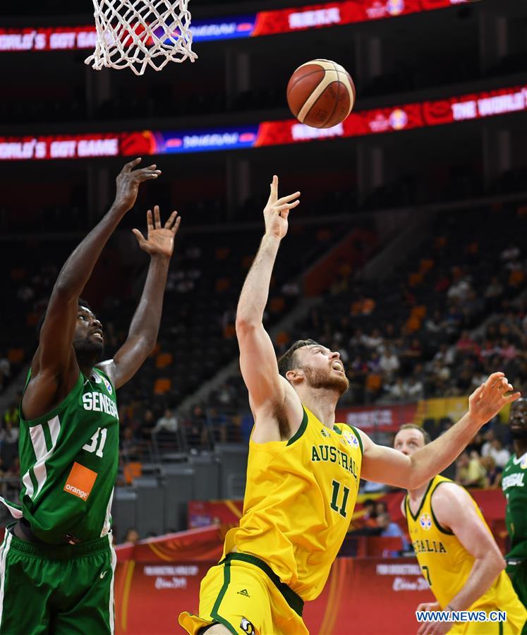 (SP)CHINA-DONGGUAN-BASKETBALL-FIBA WORLD CUP-GROUP H-AUSTRALIA VS SENEGAL (CN)