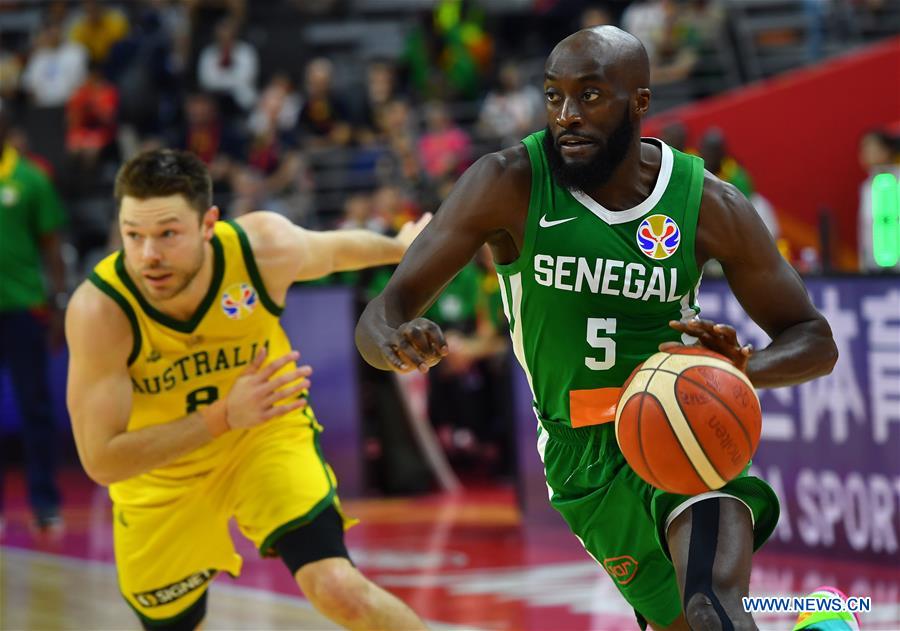 (SP)CHINA-DONGGUAN-BASKETBALL-FIBA WORLD CUP-GROUP H-AUSTRALIA VS SENEGAL (CN)