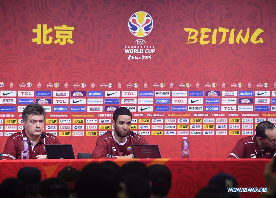 (SP)CHINA-BEIJING-BASKETBALL-FIBA WORLD CUP-GROUP A-CHINA VS VENEZUELA-PRESS CONFERENCE (CN)