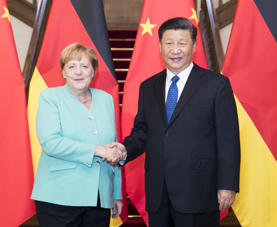 CHINA-BEIJING-XI JINPING-GERMANY-MERKEL-MEETING(CN)