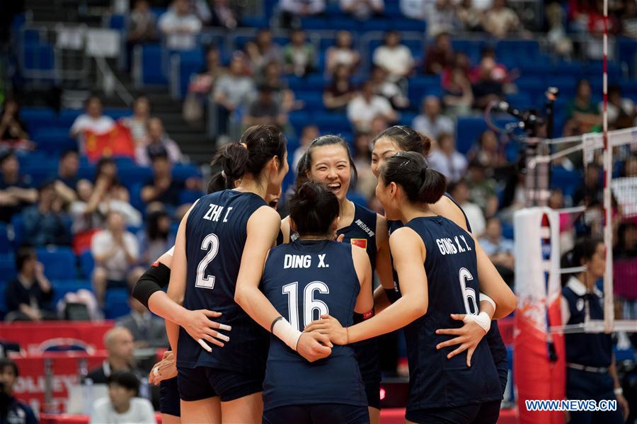 (SP)JAPAN-YOKOHAMA-VOLLEYBALL-WOMEN'S WORLD CUP-CHN VS RUS