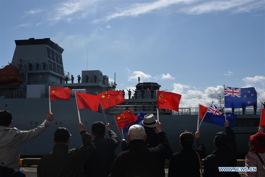 NEW ZEALAND-WELLINGTON-CHINA-NAVAL SHIP-VISIT