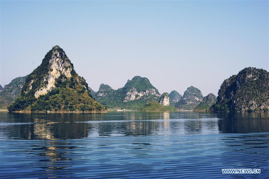 CHINA-GUANGXI-JINGXI-QUYANG LAKE-SCENERY (CN)